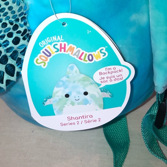✨NWT✨ Squishmallows Kellytoy 12" Plush Doll Soft Backpack Shantira Series 2 - Picture 6 of 10